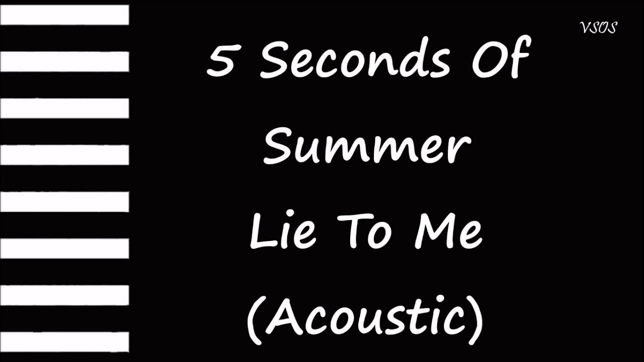 5sos - Lie To Me (Acoustic) Karaoke - YouTube