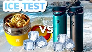 Hydro Flask Food Flask vs Bottle Ice Test