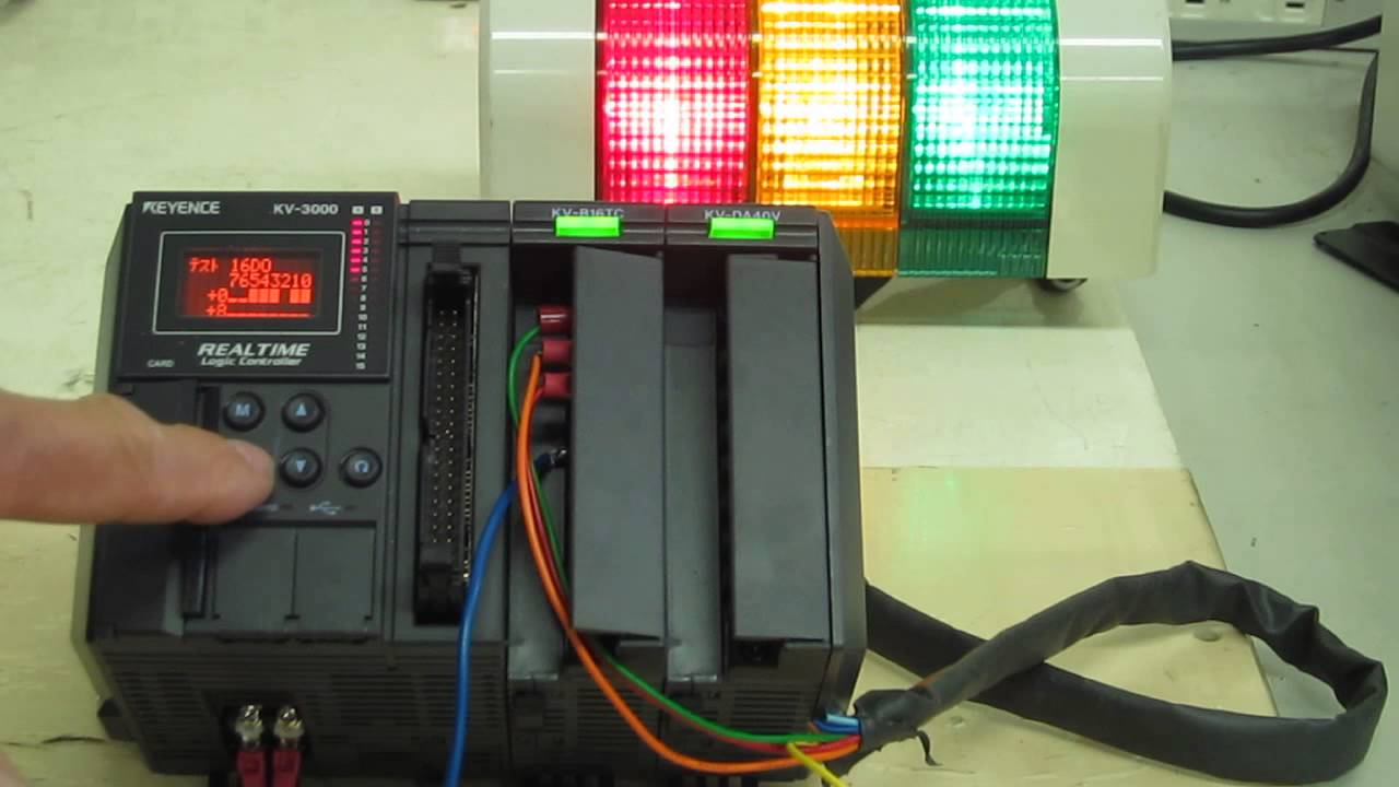KEYENCE KV-B16TC Programmable controller (kV series) transistor output unit 動作確認