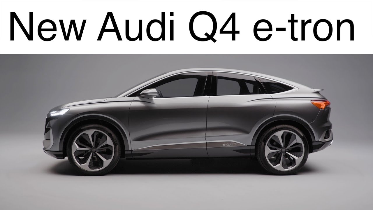 New Audi Q4 e-tron // First look at the latest Audi electric car. - YouTube