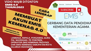 CARA LENGKAP MENDAFTAR EMIS 4.0, MEMBUAT AKUN EMIS KEMENAG 4.0 BAGI PAI, MADRASAH, PD PONTREN screenshot 2