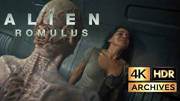 Alien: Romulus |4K-HDR| Final Fight 1/4 - Xenomorph Hybrid kills Kay (2024)