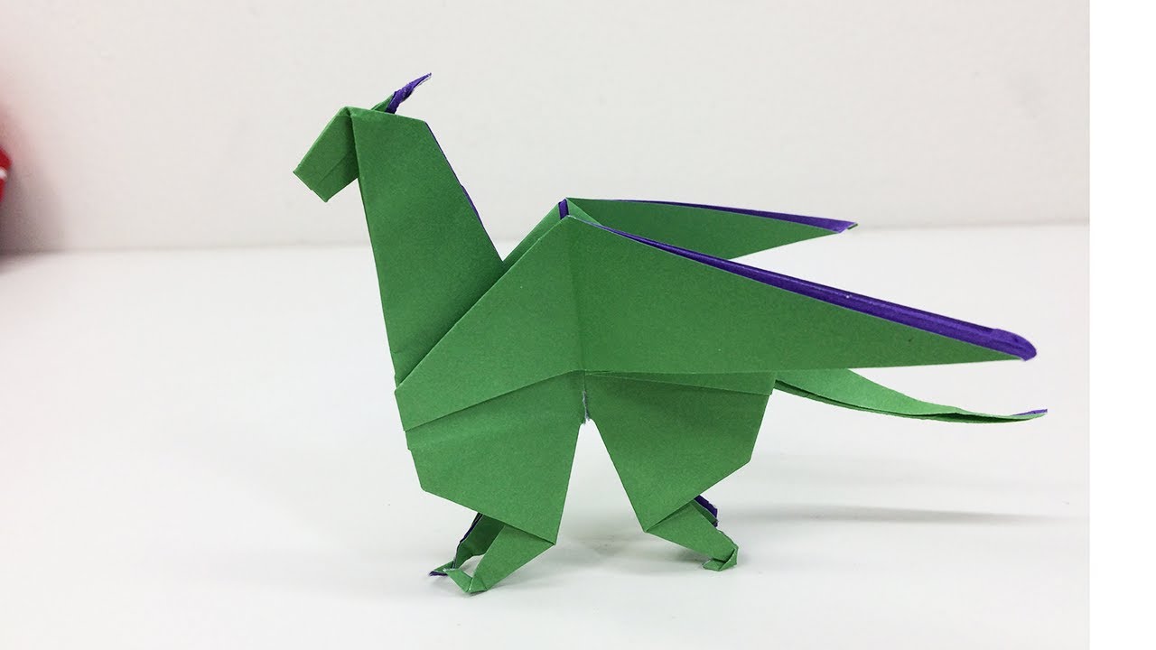 How to Fold Easy Dragon Origami YouTube