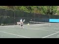 8 year old William playing with Roger Federer