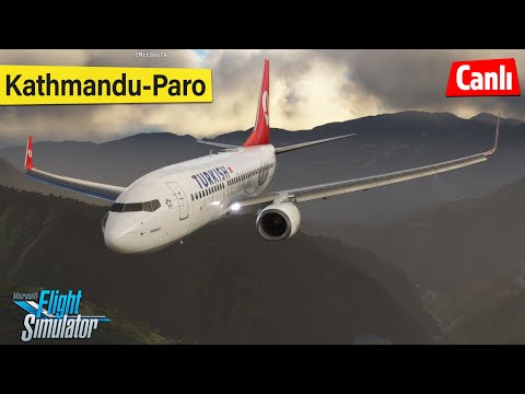 PMDG 737 ile Zor Uçuşlar... Kathmandu-Paro! Microsoft Flight Simulator Multiplayer #48