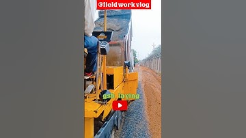 Granular sub base laying || Road work || #fieldwork #siteengineer #gsb #roadwork #shortsfeed #viral