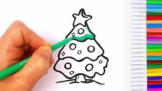 Disegni Di Natale Da Colorare Per Bambini Albero Di Natale Candela Di Natale Palle Di Natale Youtube