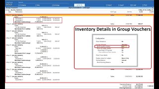 Show Inventory in Group Vouchers In Tally Prime Software screenshot 4