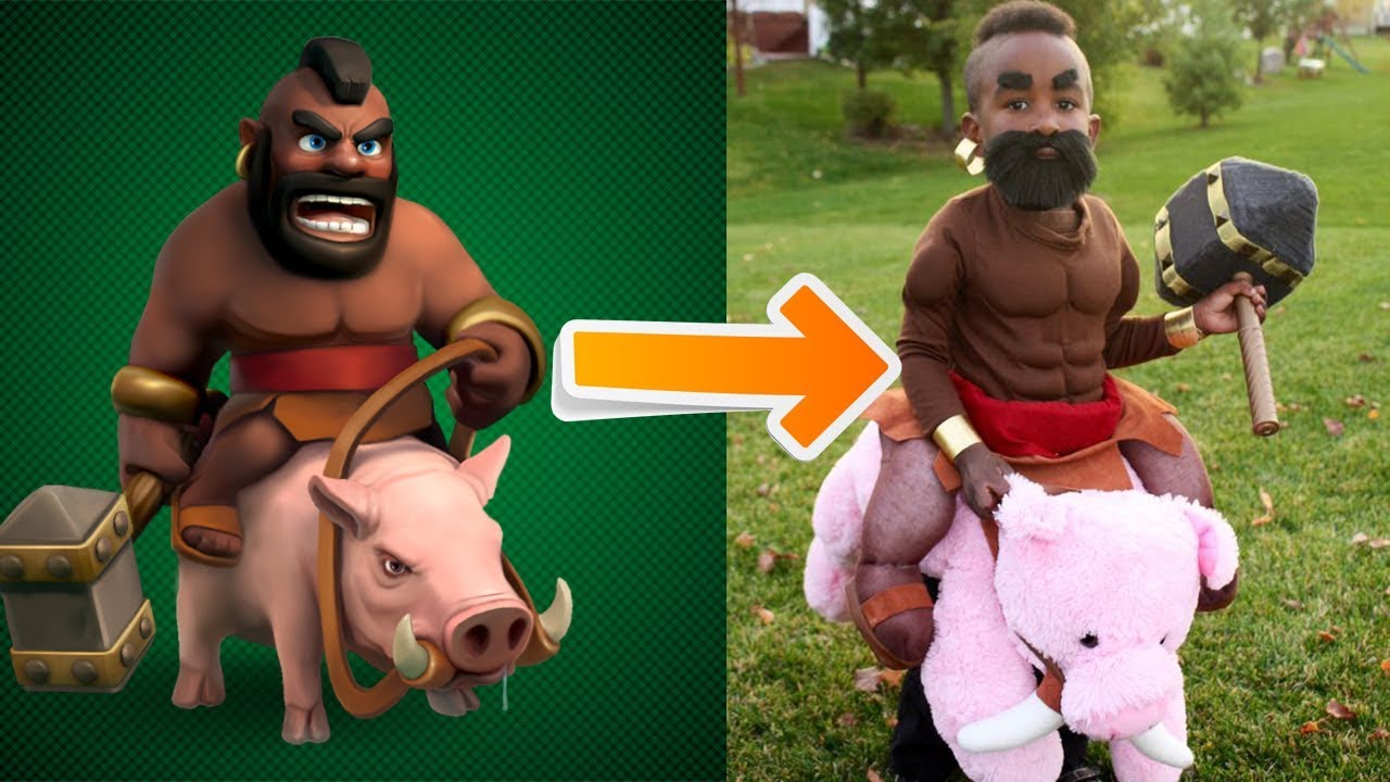 CLASH OF CLANS im REAL LIFE! ☆ CoC - YouTube.