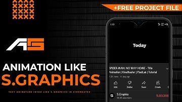 How To Make Text Animation Intro Like @S Graphics || A.M GRAPHICS STUDIO