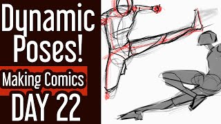 How to Draw Dynamic Poses | 30 Days of Making Comics