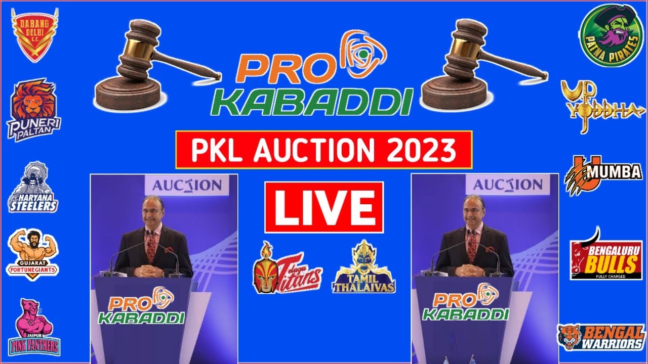 Vivo Pro Kabaddi Auction Live Pro Kabaddi Auction 2023 Live PKL