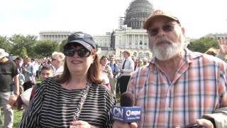 Audience reactions to Pope Francis' speech in Washington, D.C.