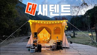 요즘은 이게 대세 | 새 텐트 밤비와 함께 동심으로 돌아간 캠핑 | 역대급 개인화장실&샤워실이 있는 북유럽 느낌의 신상캠핑장 | 캠핑 요리 먹방