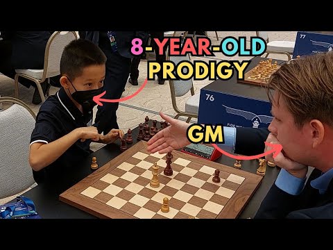 8-year-old super prodigy beats a GM | World Rapid Championships 2023