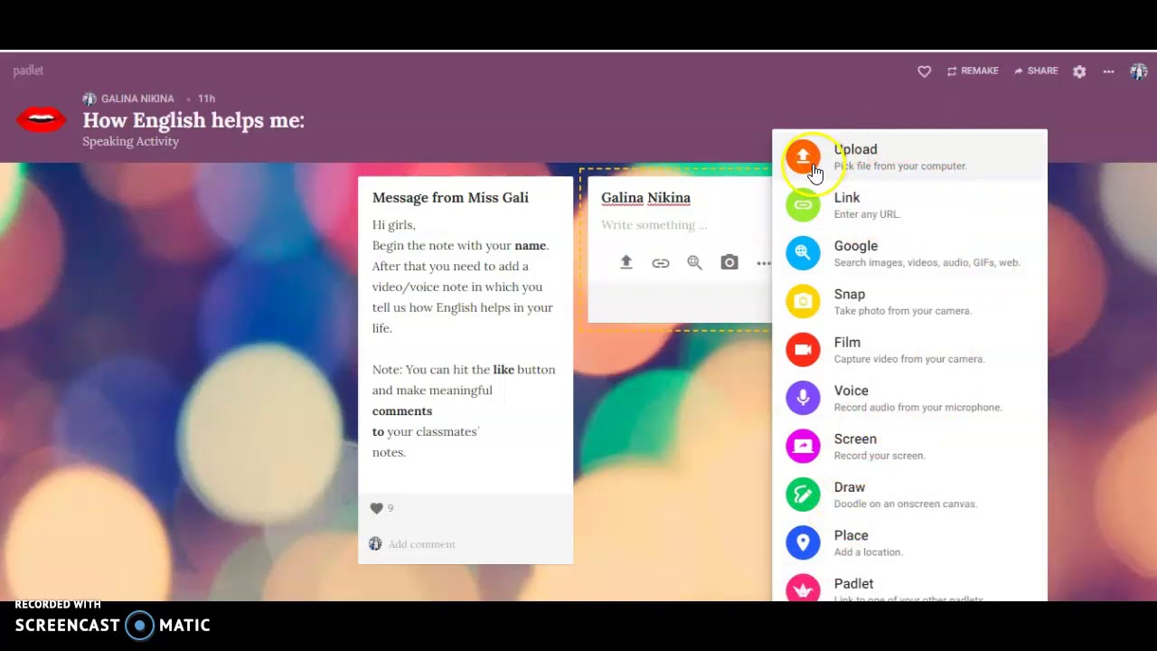 Padlet tutorial - YouTube