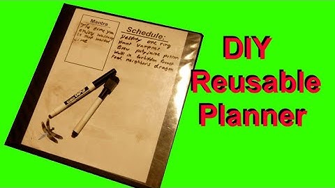 DIY Reusable Planner