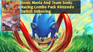 Sonic Mania And Team Sonic Racing Combo Pack Nintendo Switch Unboxing Enjoy