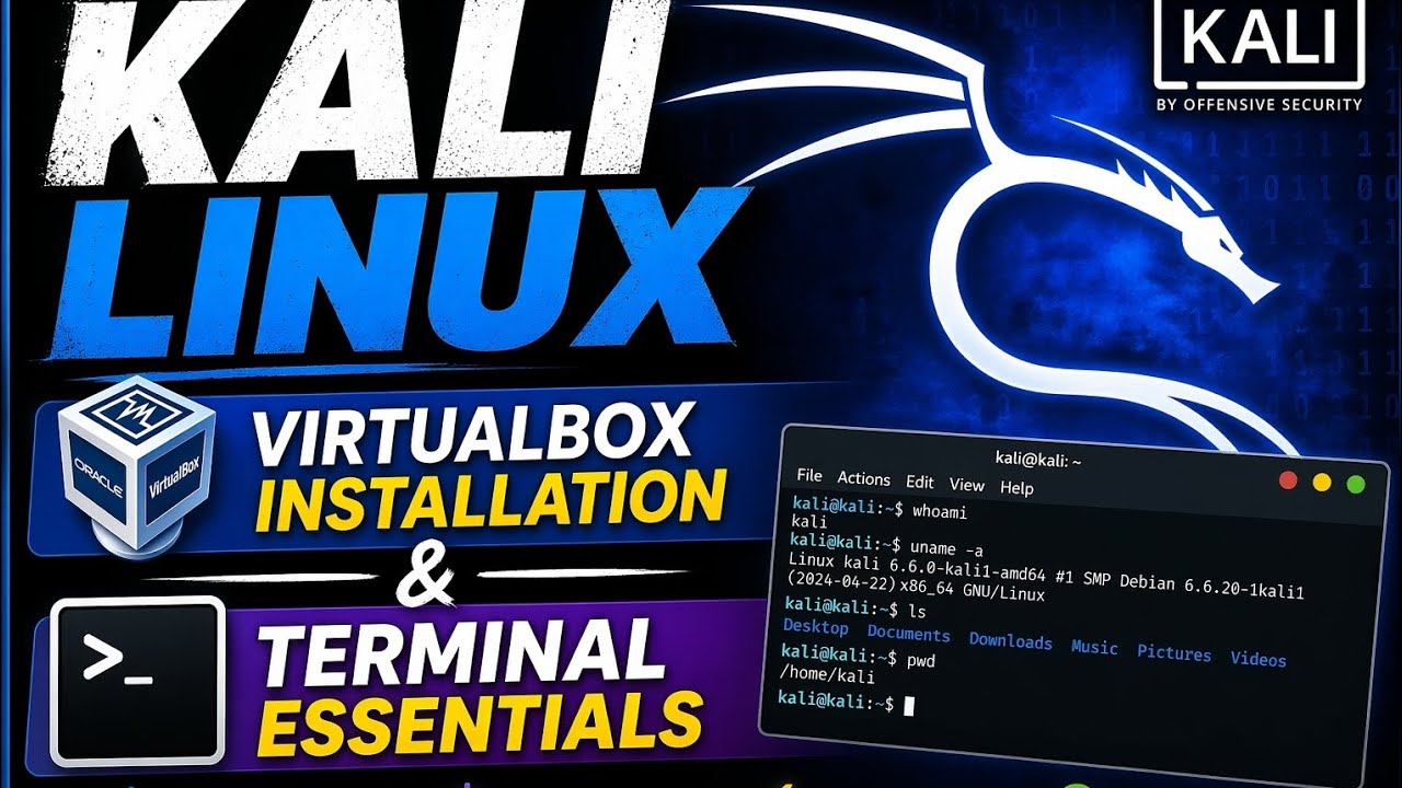 Kali Linux Installation on VirtualBox & Terminal Essentials | Step-by ...