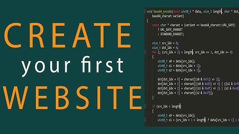 create your first website  download and install sublime text and firefox