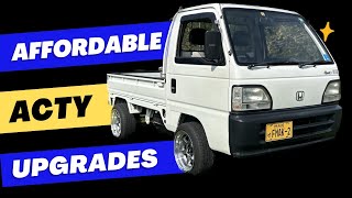 Honda Acty Affordable Upgrades - Minitruck Kei