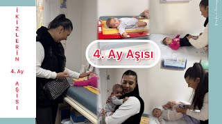 İkizlerin 4. Ay aşısı 💉#birgünüm #vlog #ikizbebek #kontrol