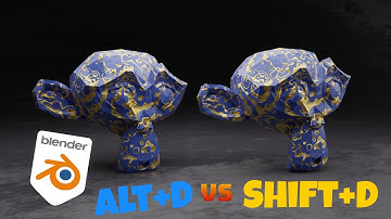 SHIFT+D vs ALT+D in BLENDER