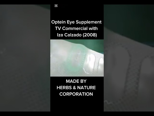 Optein Eye Supplement TVC (2008) with Iza Calzado (MADE BY HERBS AND NATURE CORPORATION)