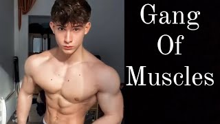 muscular teen male bodybuilder and fitness model #bodybuilding #gangofmuscles