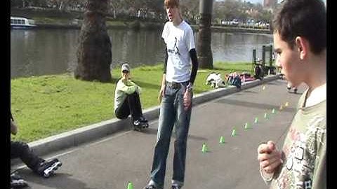 Naomi Grigg slalom skating workshop June 2008