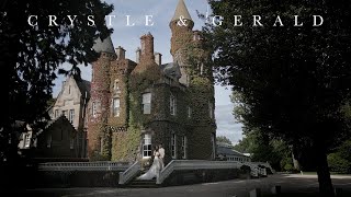 Famous Fairytale Wedding at Scotland’s Carlowrie Castle | U.S. Couple's Romantic Day Amid Autumn's Red Ivy Wealth