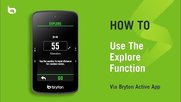 Bryton Rider S800 | Use the Explore Function