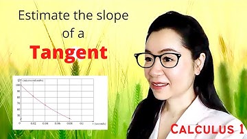 Estimate the slope of the tangent line to the graph of a function, Math 110A 2.1 video 2