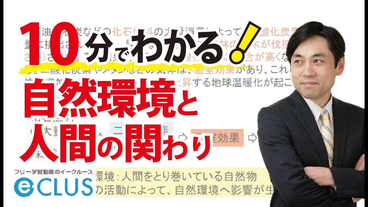 自然環境と人間の関わり 中学理科3年2分野 自然と人間4 Youtube