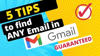 5 TIPS to find any email in your Gmail account - GUARANTEED by Teacher & Student 1,687 views 2 years ago 7 minutes, 13 seconds