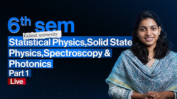6th Sem BSc Physics Statistical Physics, SSP ,Spectroscopy and photonics Part 1| Calicut University