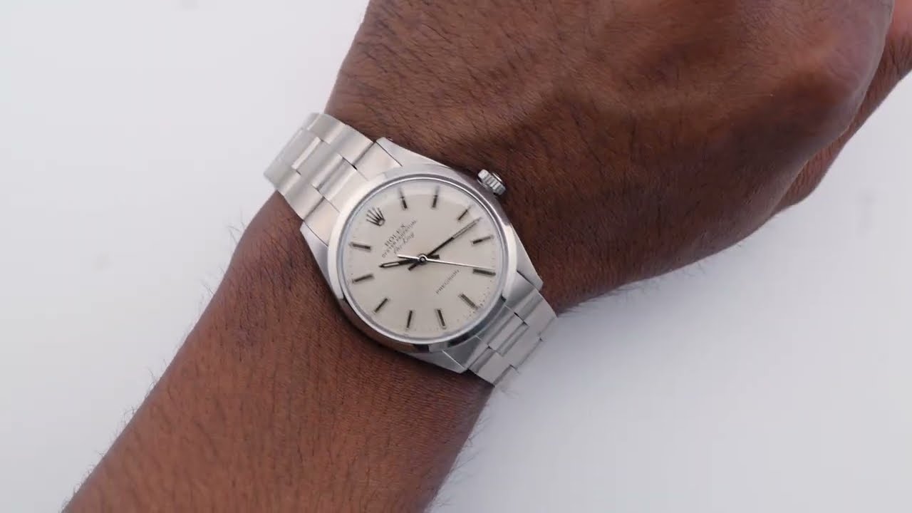 純正 ROLEX 5500 ベゼル 傷あり ステンレス Bezel Rolex 5500 Air-King 34 mm Smooth Bezel Stainless Steel