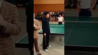 Bruce Lee returns ping-pong smashes using nunchaku. 🏓 Speed you have to watch twice. 👀