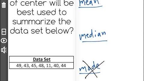 [6.SP.5d-1.1] Best Measure of Center and Variability - Common Core Standard