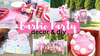 BARBIE THEME BIRTHDAY DECOR & DIY | COME ON BARBIE LETS GO PARTY BIRTHDAY | ALL PINK PARTY | CRISSY