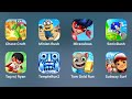 Chase Craft,Minion Rush,Lady Bug,Sonic Dash,Tag with Ryan,Talking Tom Gold Run,Subway Surfers