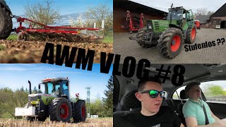 AWM Vlog #8 | Wir fahren einen stufenlosen Fendt 615? | Claas Xerion 3000 | Flachgrubbern