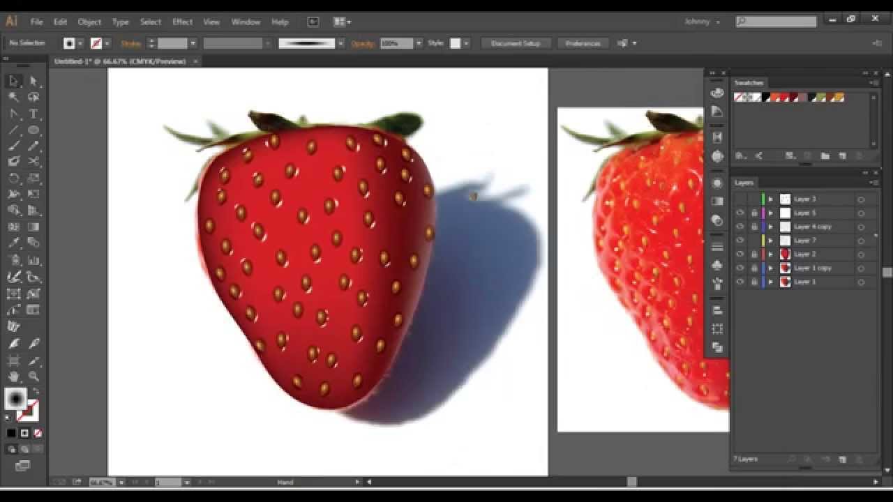 Adobe Illustrator - Mesh Tool ( + Bonus Techniques) - Youtube