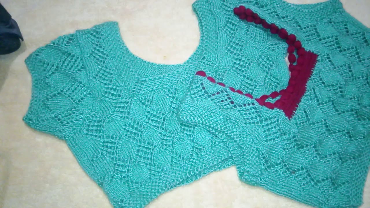 Knitted sleeves of blouse YouTube