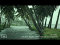 10 Hours of Heavy tropical rain and thunderstorm for deep sleep and relaxation | ASMR rain sounds