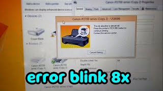 FREE RESETTER!!! FIX UR PRINTER IN 5 MINUTES ONLY! Canon iP2770 Ink Absorber Almost Full
