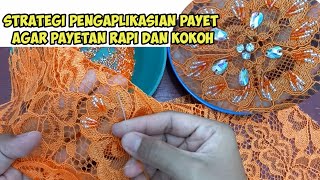 CARA MEMASANG PAYET KEBAYA BENTUK BUNGA