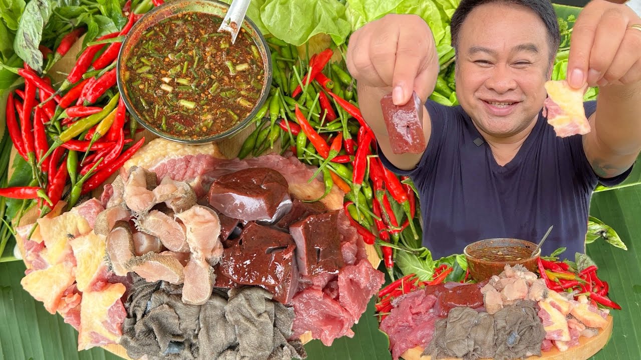 เมนูโปรดประจำช่อง“ รวมมิตรเนื้อวัวสดใหม่พร้อมน้ำจิ้มแจ่วเพี้ยขมๆ | ครัวชัวร์แน