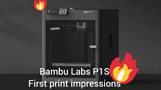 Bambu Labs P1S set up and first print test. This thing is fast... super fast.