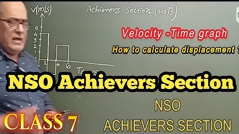 NSO Achievers Section (HOTS) | Class 7 NSO | Velocity - Time Graph @mathchallenge-r2r 
